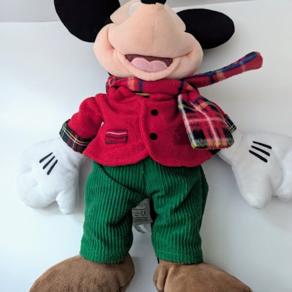 Disney Store Limited Edition Holiday Mickey Mouse Plush Stuffed Animal Toy 2012 - Picture 2 of 5